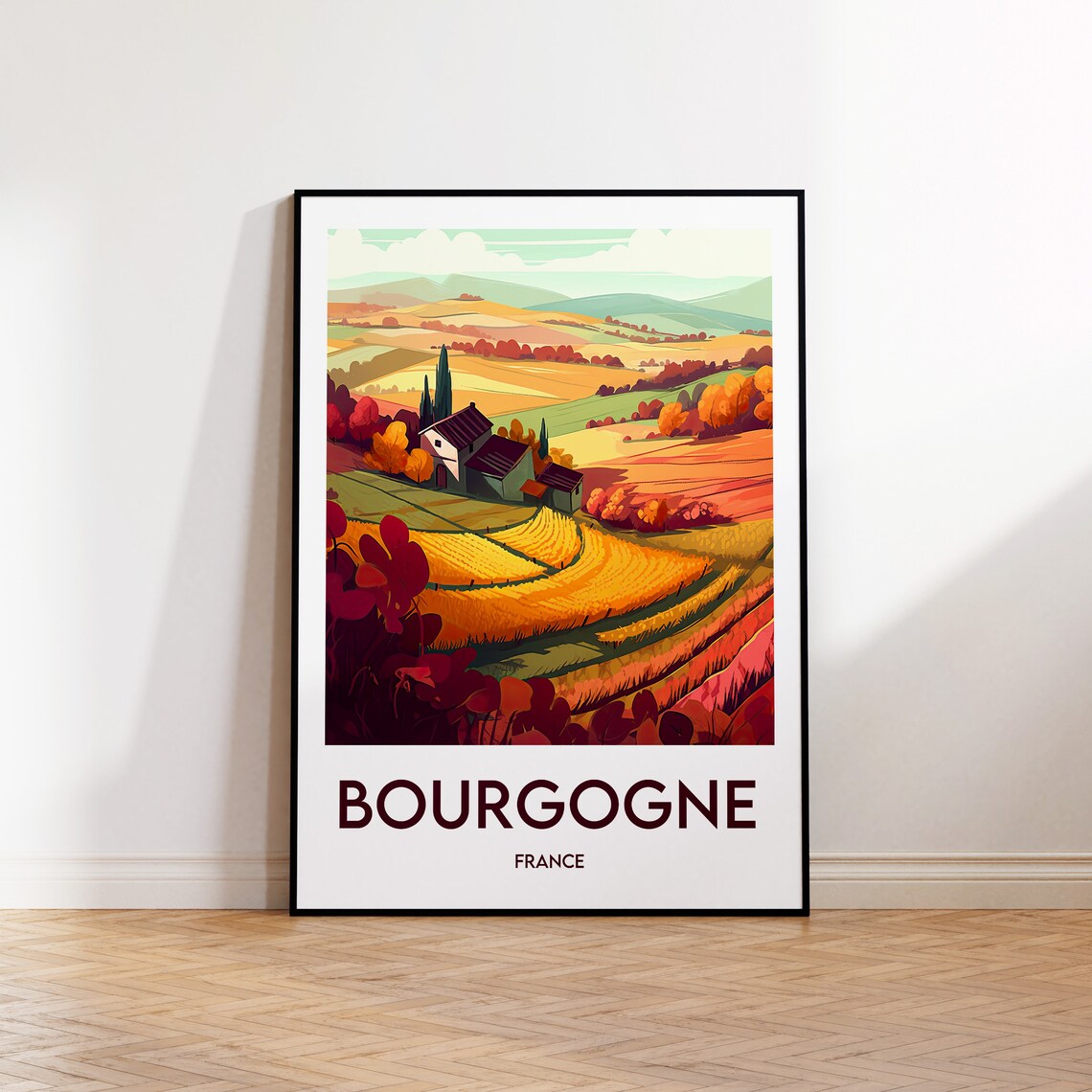 Gironde Retro Travel Poster, Vintage France Art Print