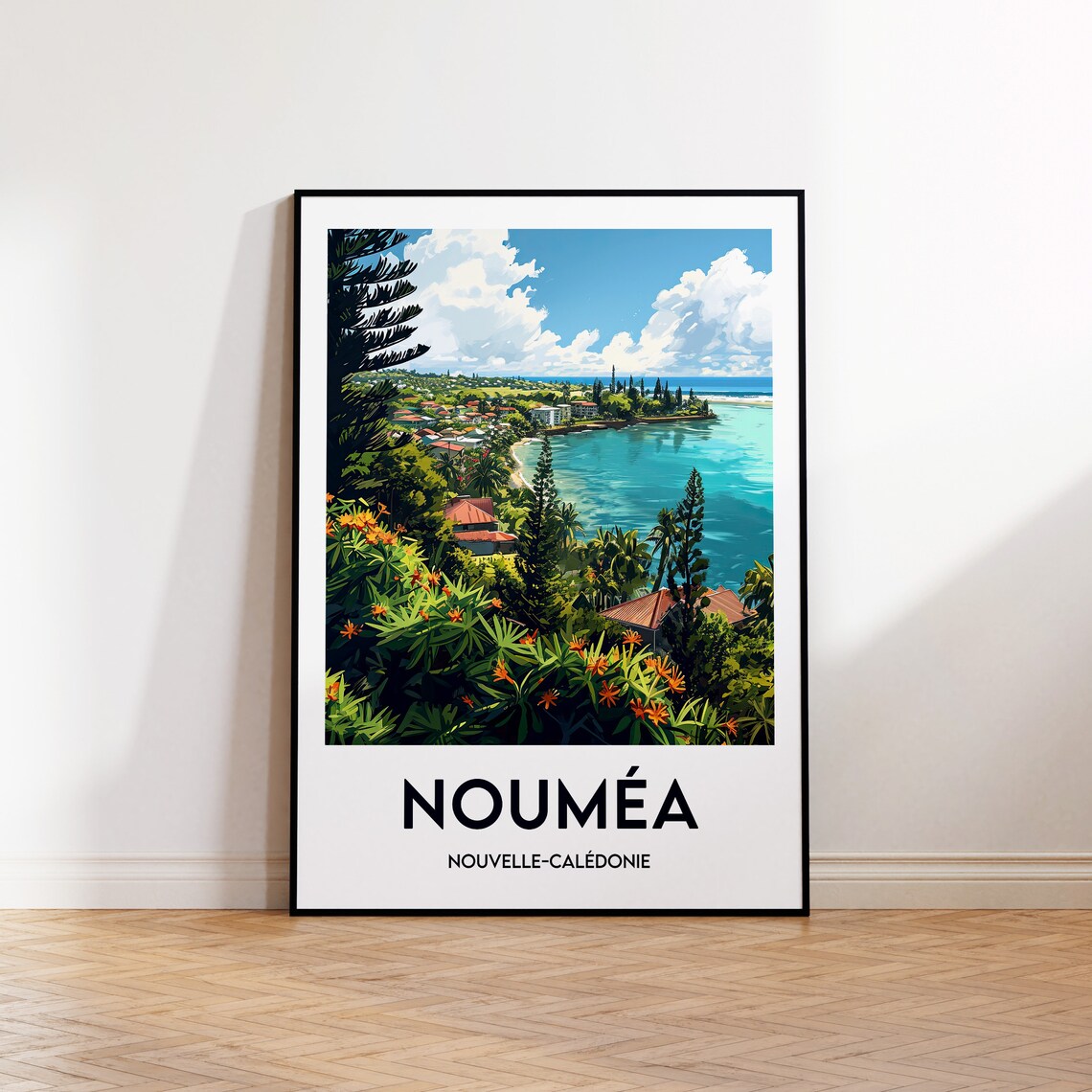 Noumea Poster Art Print, New Caledonia Travel