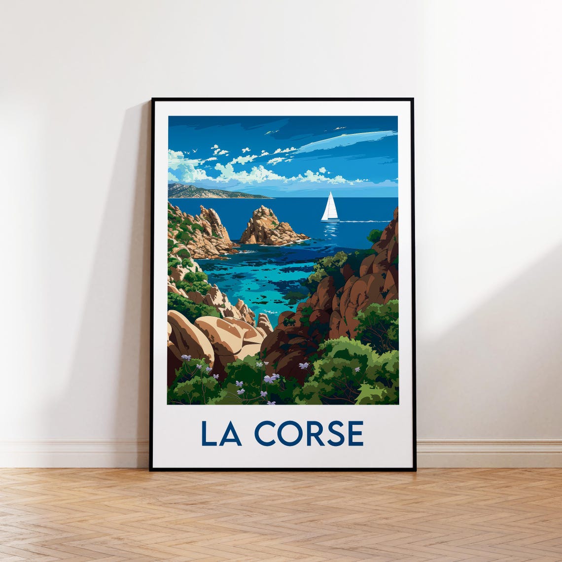 Corsica Vintage Travel Poster Art Print