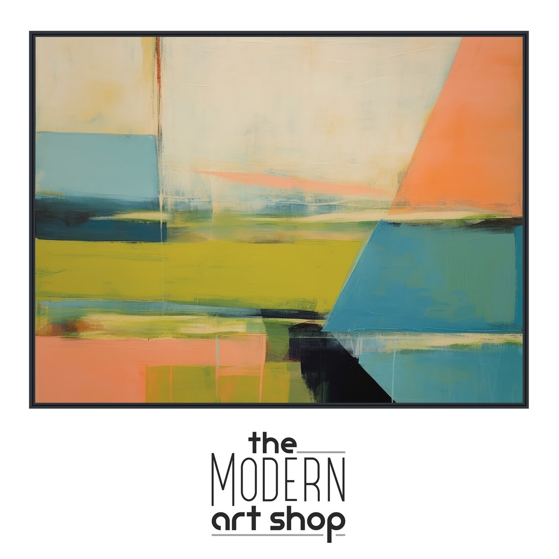 Abstract Vista 1, Modern Abstract Wall Art Print - Image 4