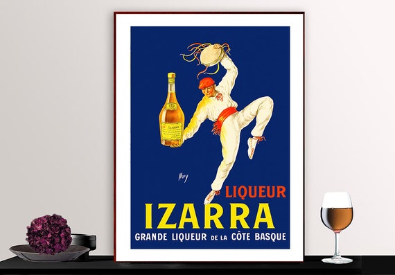 Liqueur Izarra Vintage Food Drink Poster Art Print