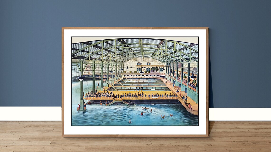 Sutro Baths San Francisco Travel Poster, Wall Decor