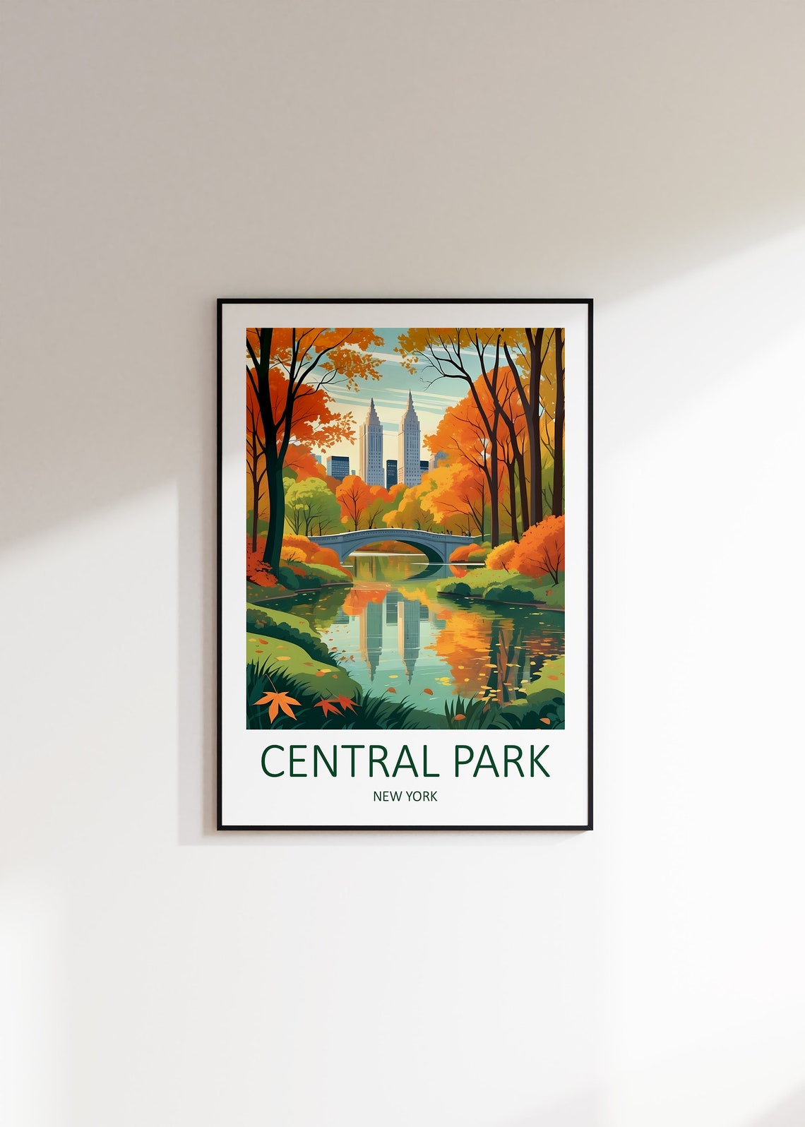 Central Park Print Central Park Poster New York Print New York Travel Print New York Gifts Central Park Wall Art Travel Gift Usa - Image 4