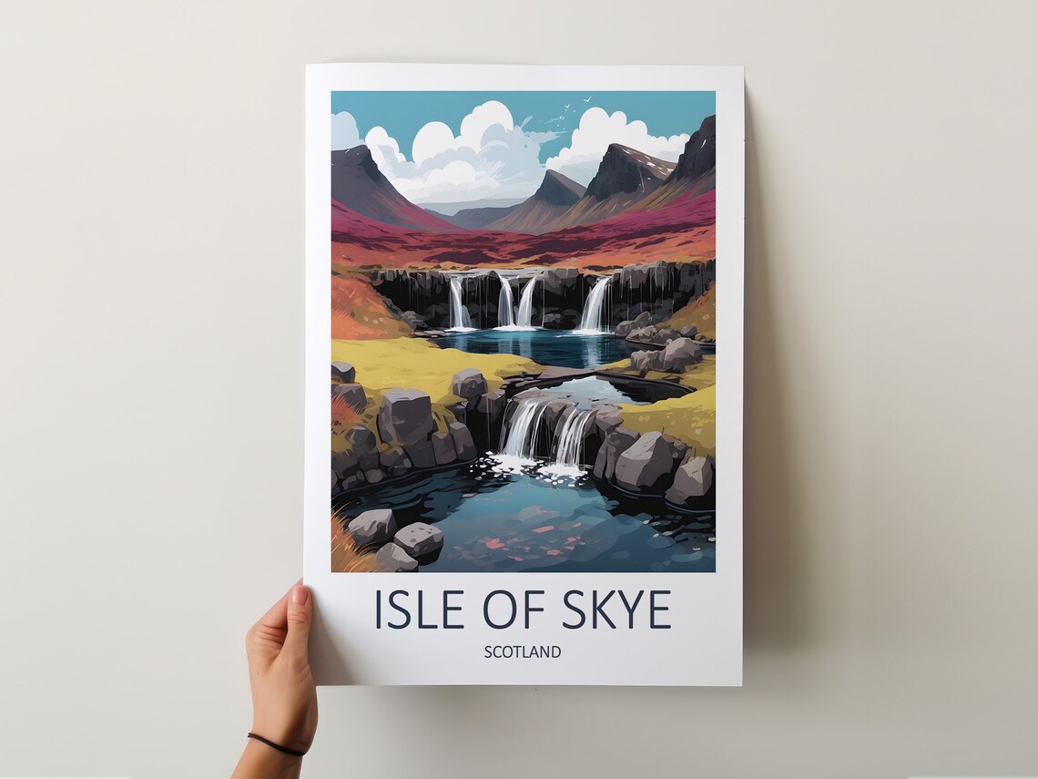 Isle of Skye Scotland Waterfalls and Pools in Autumn Colors Poster - Image 5