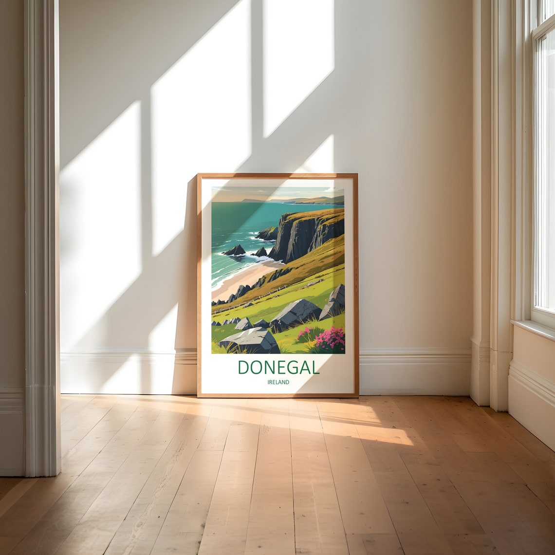 Donegal Print Donegal Poster Donegal Ireland Donegal Travel Print Ireland Wall Art Travel Gift Ireland Gifts Irish Wall Art Print - Image 6