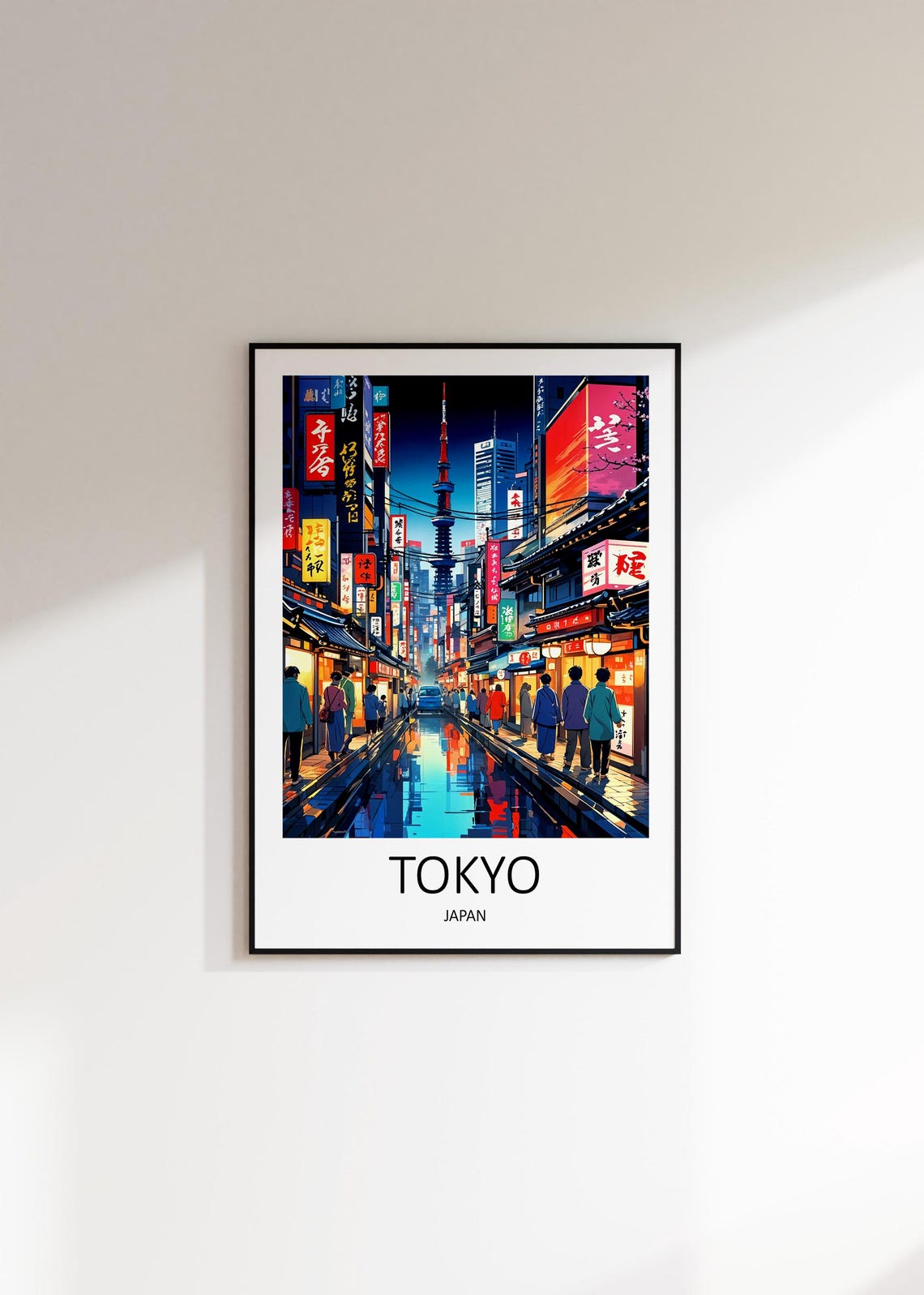 Tokyo Japan Travel Print Wall Art Tokyo Home Decor Japan Poster Wall Hanging Art Lover Gift Travel Wall Hanging Japanese Art Birthday - Image 3