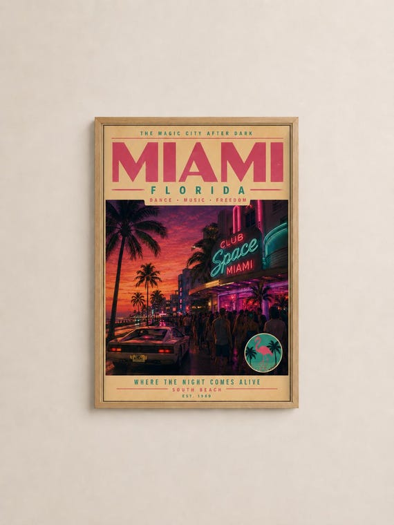 Miami Club Space Retro South Beach Art Deco