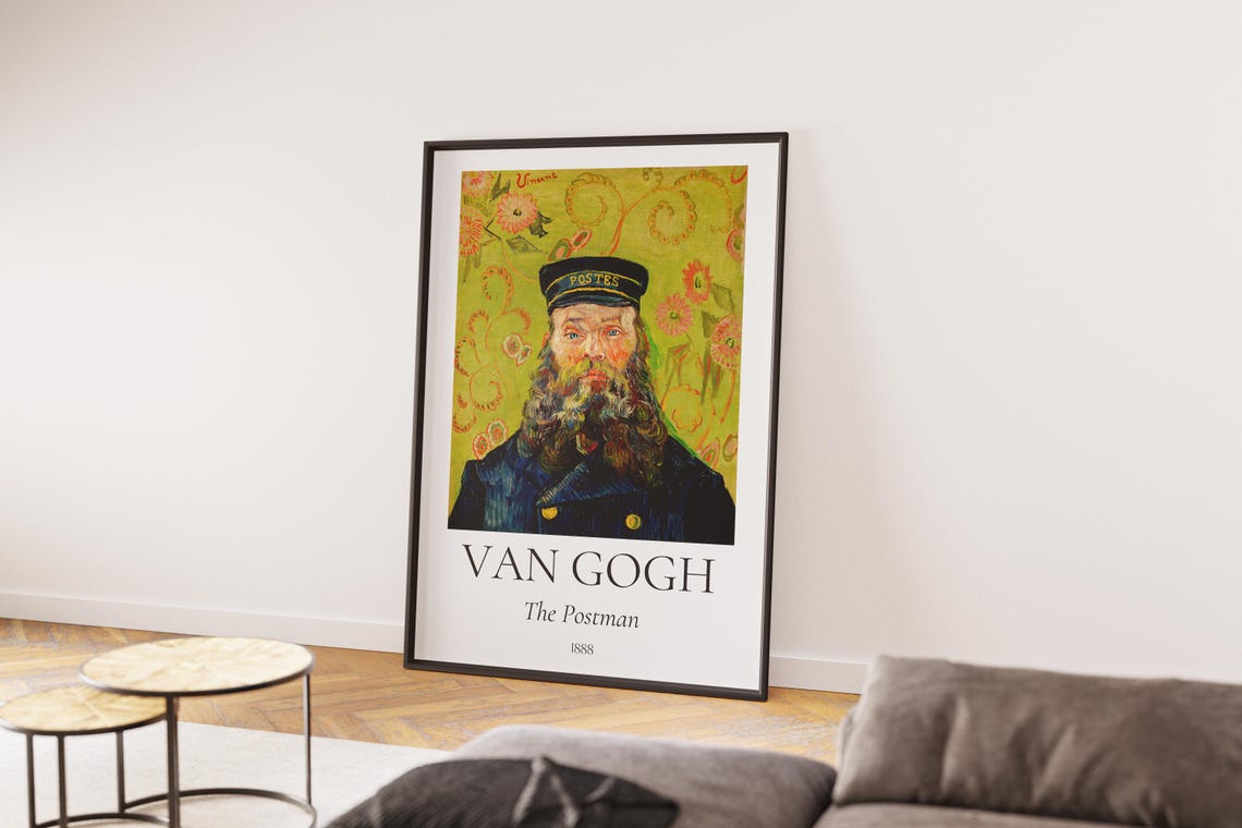 Van Gogh The Postman Joseph Roulin Portrait 1888 Museum Art Poster - Image 5