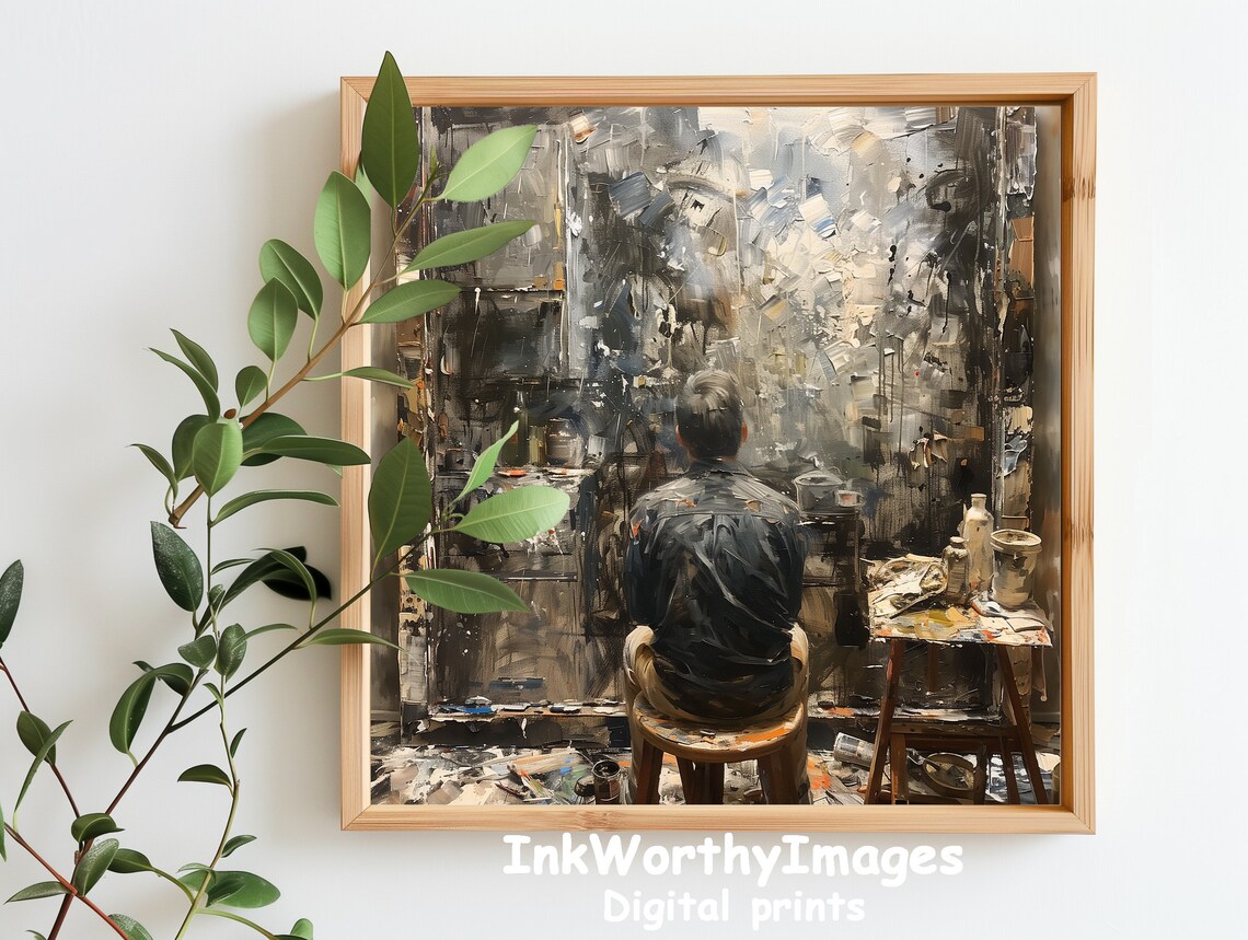 Artist In Studio, Inspirational Abstract Art Scene - Image 5