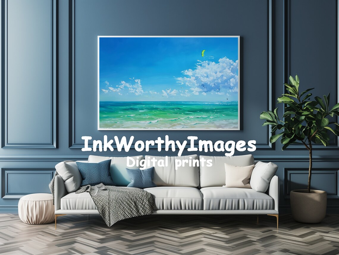 Tropical Beach Bliss Ocean Seascape Wall Art - Image 4