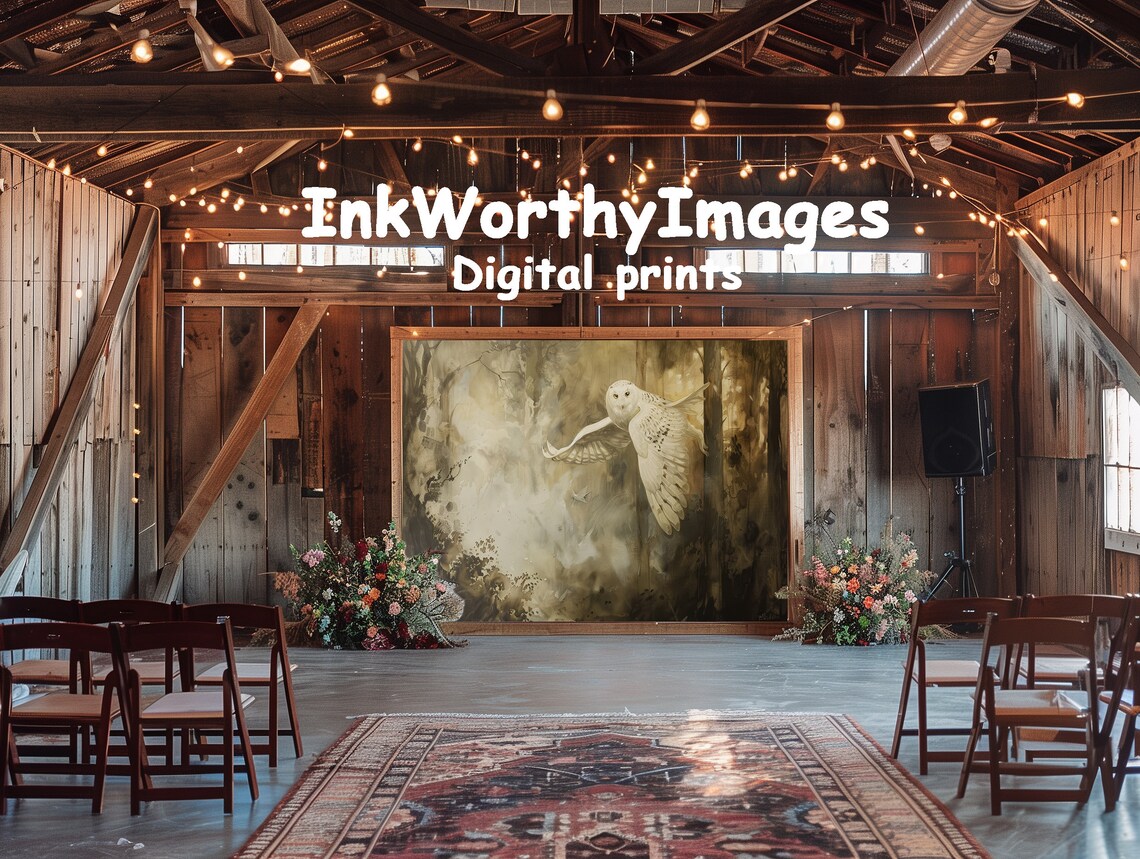 Ethereal Owl In Flight, Mystical Forest Scene - Image 6