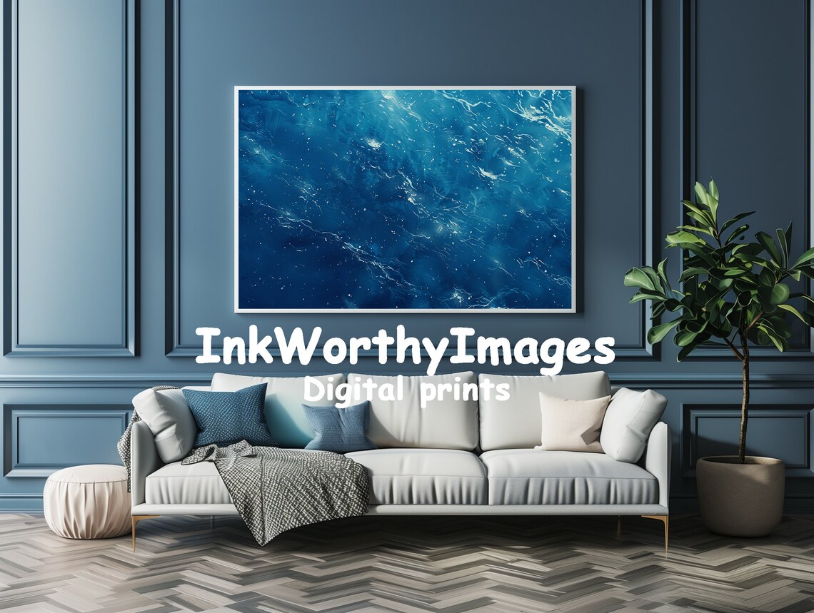 Abstract Ocean Waves, Modern Sea Art Print - Image 4