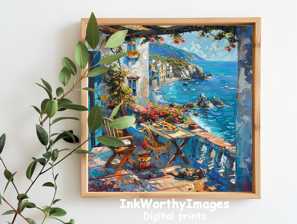 Mediterranean Coastal Terrace, Scenic Ocean View - Image 4