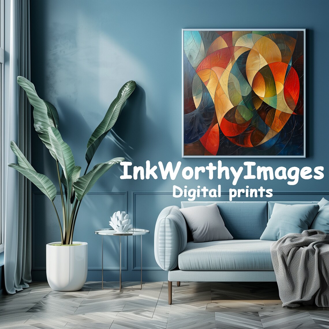 Geometric Abstraction, Modern Abstract Artwork - Image 3