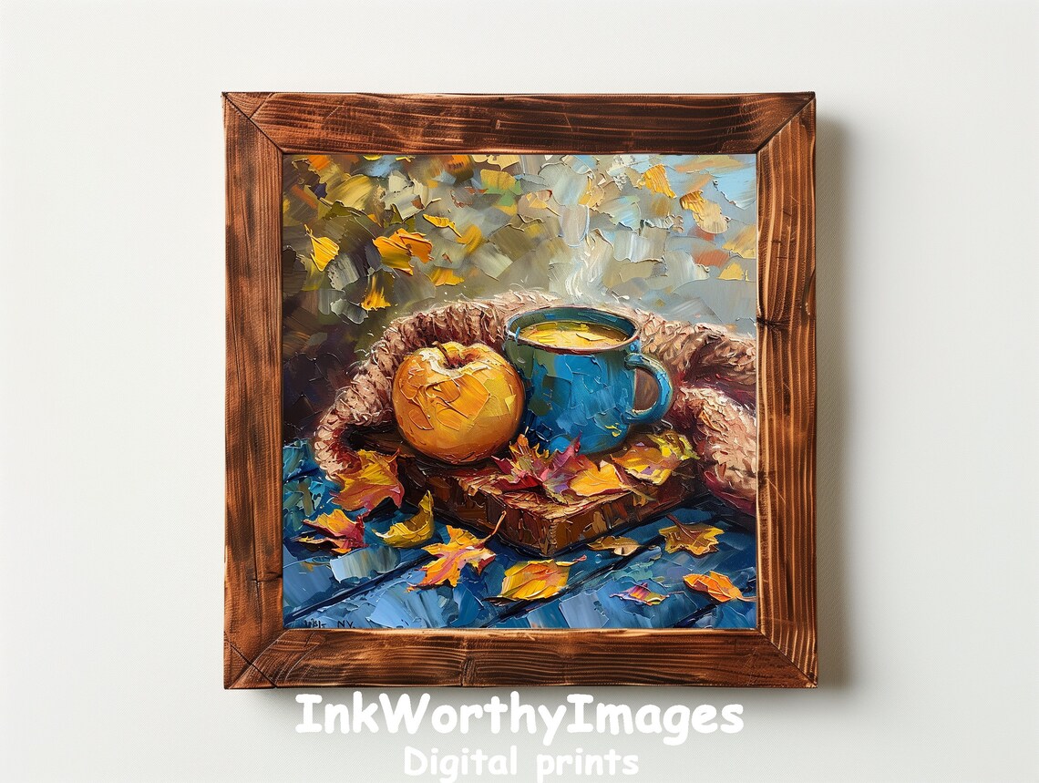 Cozy Autumn Still Life, Warm Fall Seasonal Decor - Image 6