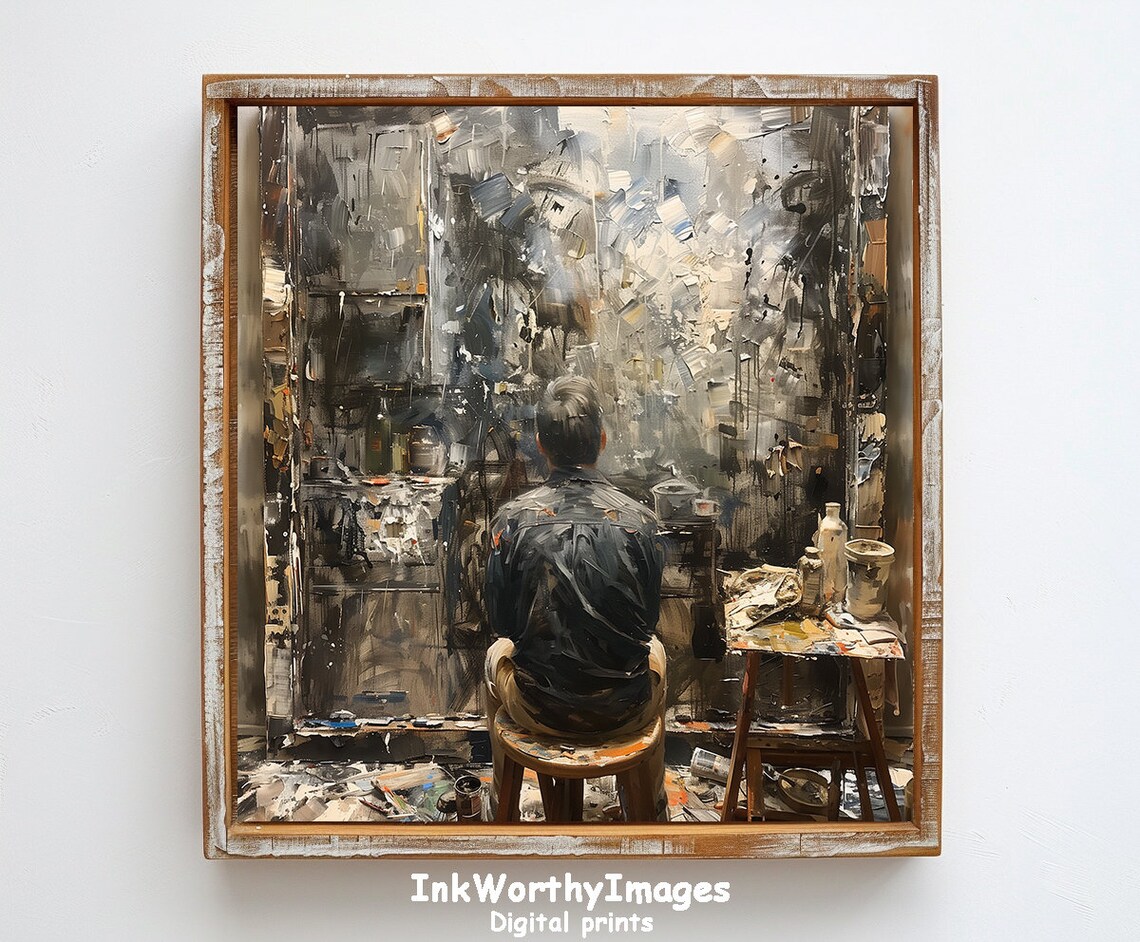 Artist In Studio, Inspirational Abstract Art Scene - Image 6