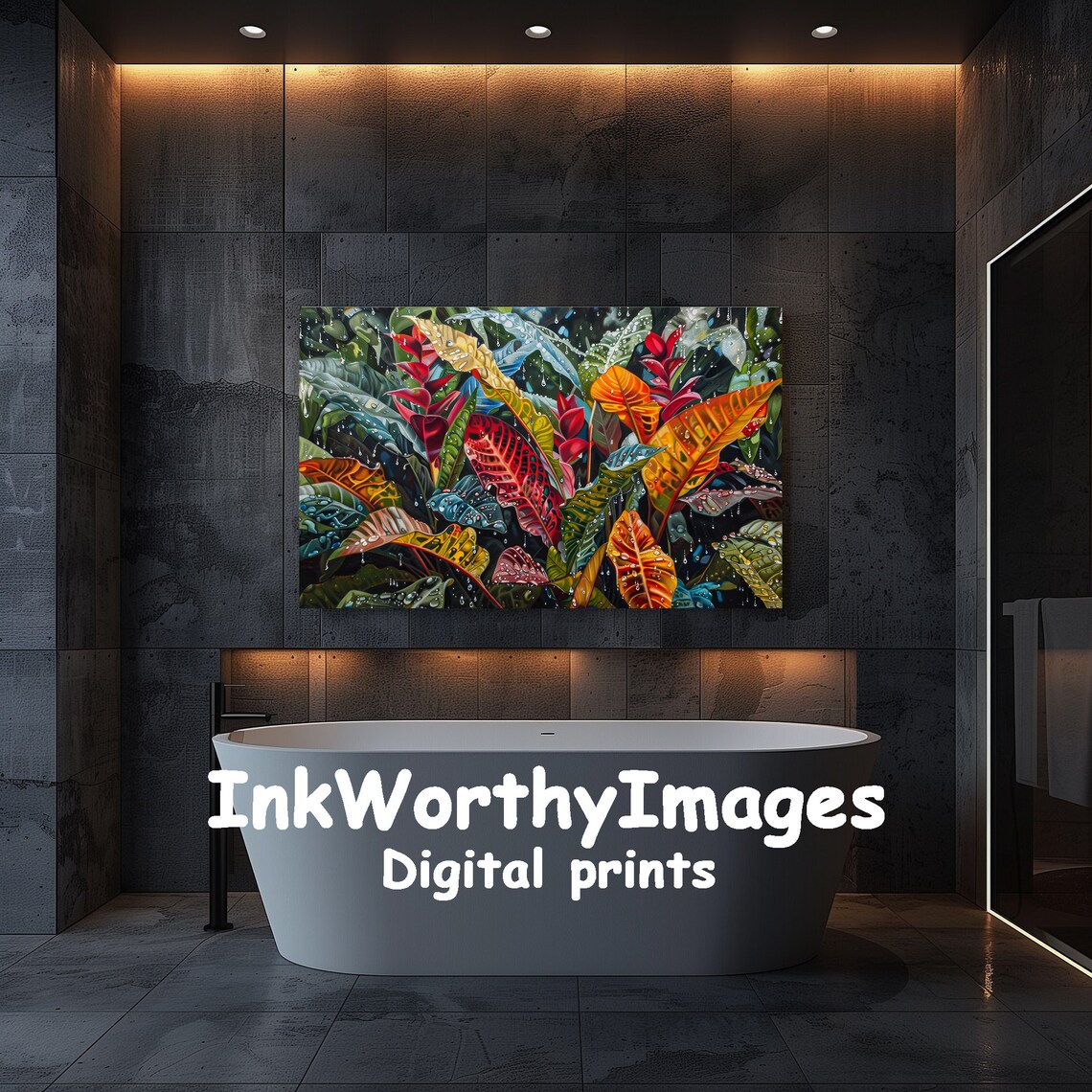 Tropical Rainforest Foliage Art Print, Jungle Leaves - Image 5