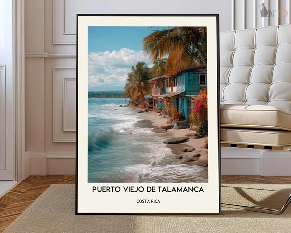 Puerto Viejo Poster Wall Art Print Photo Costa Rica