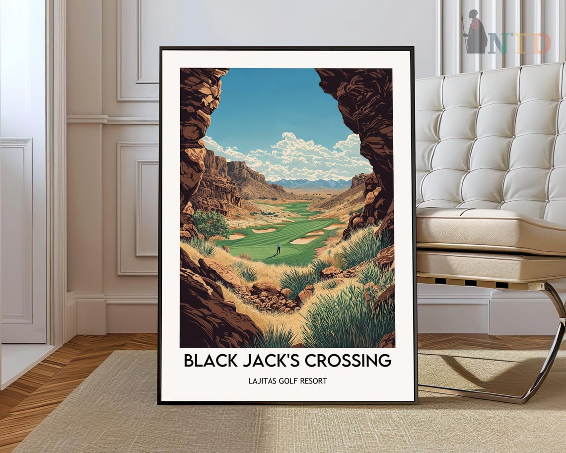 Black Jacks Crossing Lajitas Golf Resort Texas Desert Poster