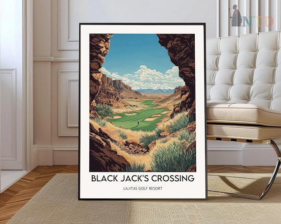 Black Jacks Crossing Lajitas Golf Resort Texas Desert Poster