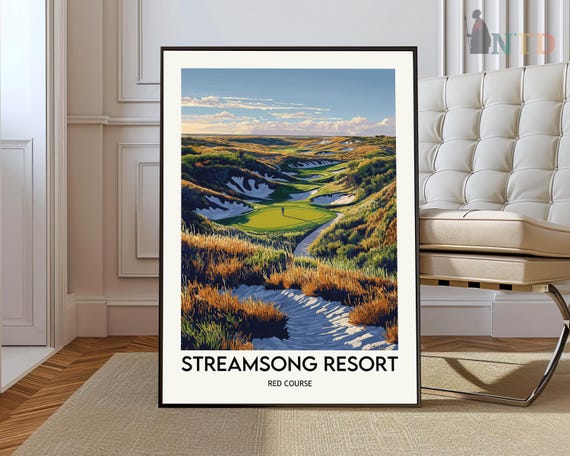 Streamsong Poster Wall Art Print Golf Photo Bowling Green