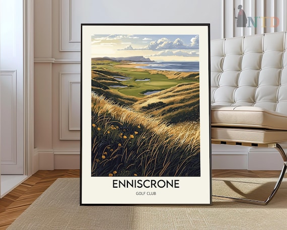Enniscrone Golf Club Ireland Coastal Links Golden Dunes Poster