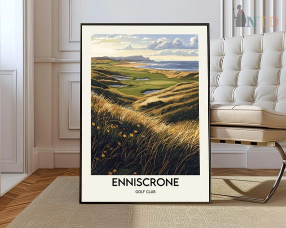 Enniscrone Golf Club Poster Wall Art Print Photo Ireland