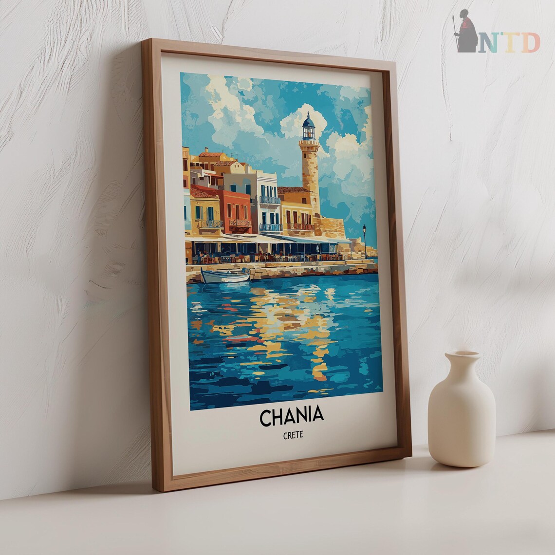 Chania Travel Poster, Crete Greece Decor Art Print - Image 2