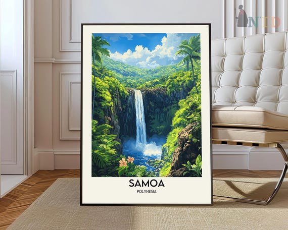 Samoa Print Art Poster Photo Painting Travel Wall Landscape