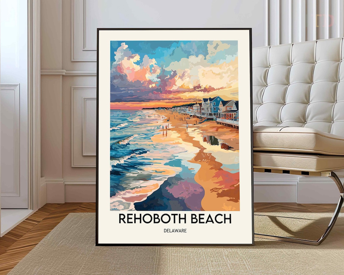 Rehoboth Beach Poster Photo Wall Art Print