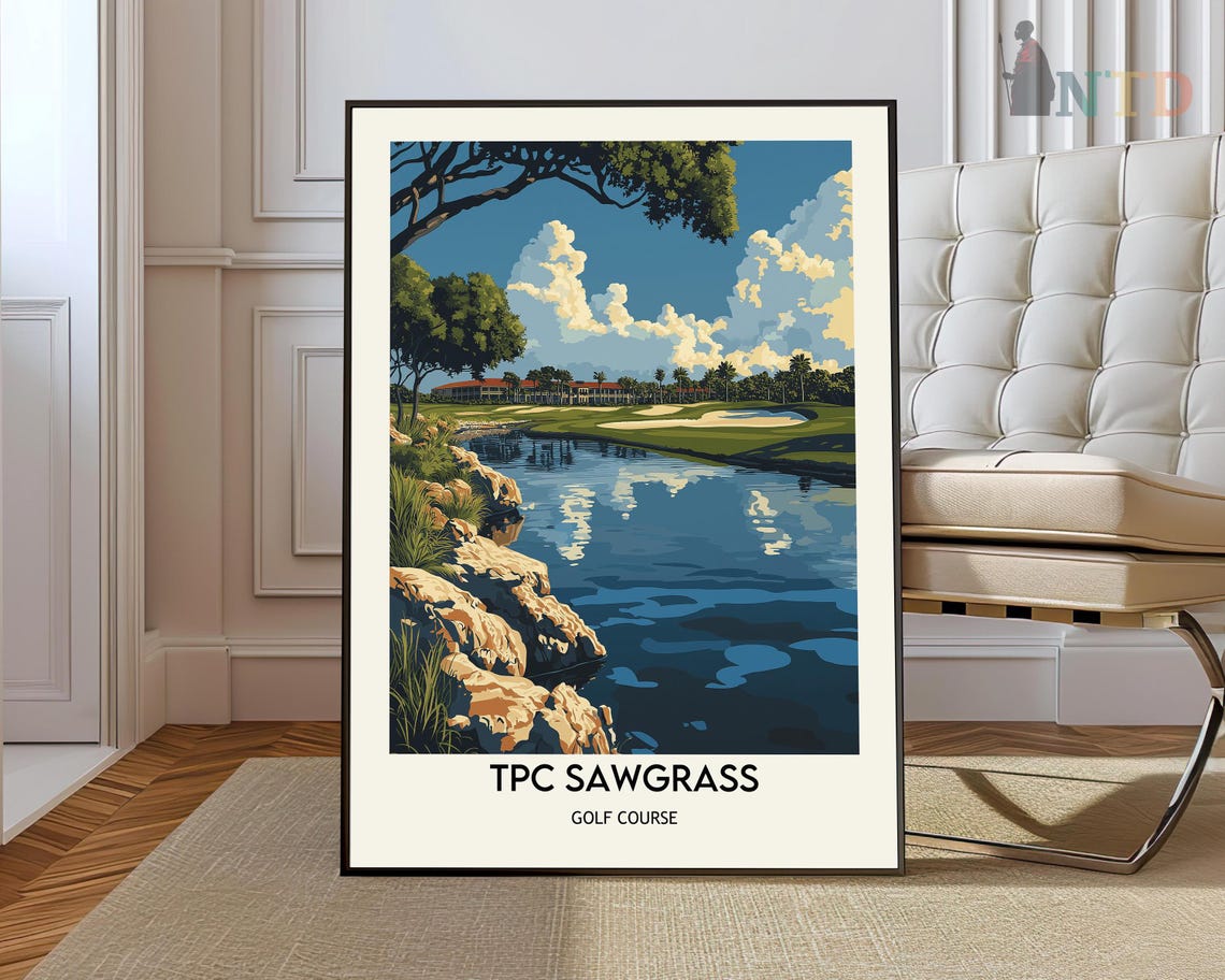 Tpc Sawgrass Print Tpc Sawgrass Wall Art Tpc Sawgrass Poster Tpc Sawgrass Photo Tpc Sawgrass Poster Print Golf Course Print