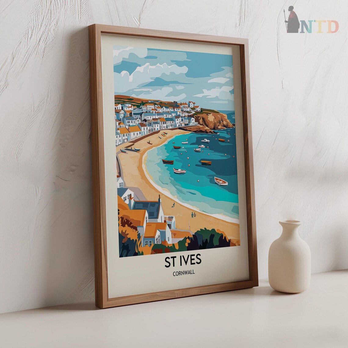 St Ives Cornwall Travel Poster, Wall Art Print - Image 2