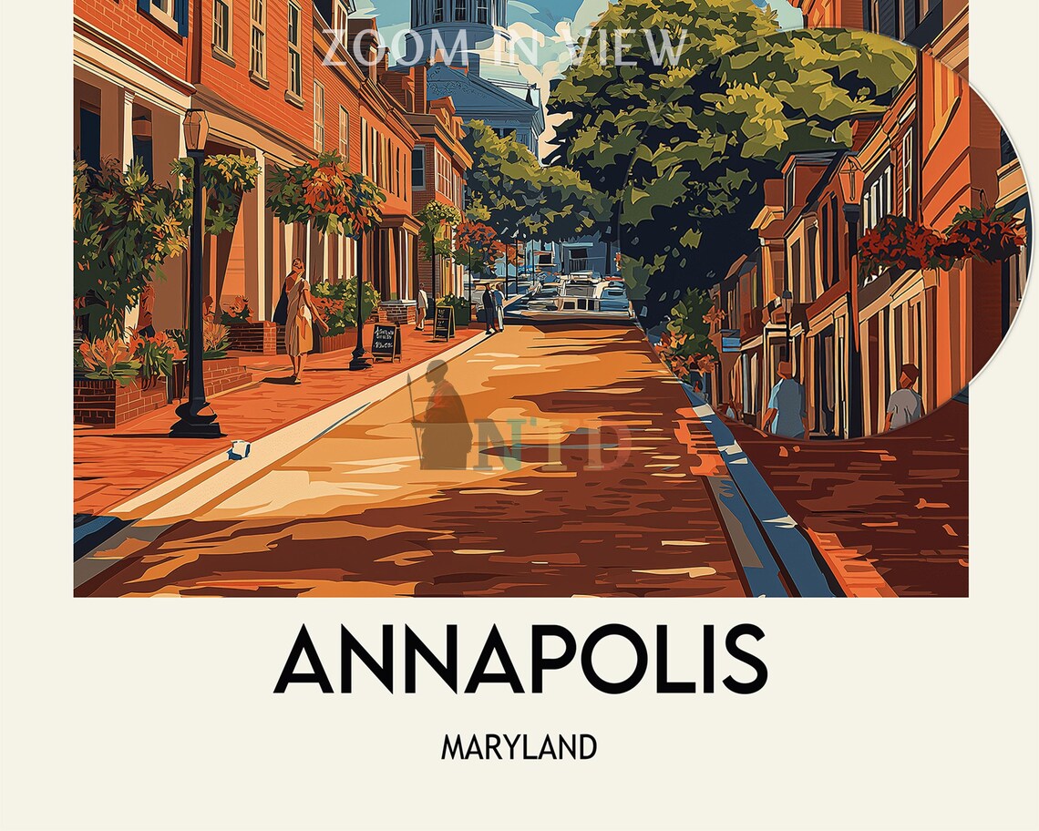 Annapolis Travel Poster, United States Photo Print - Image 2