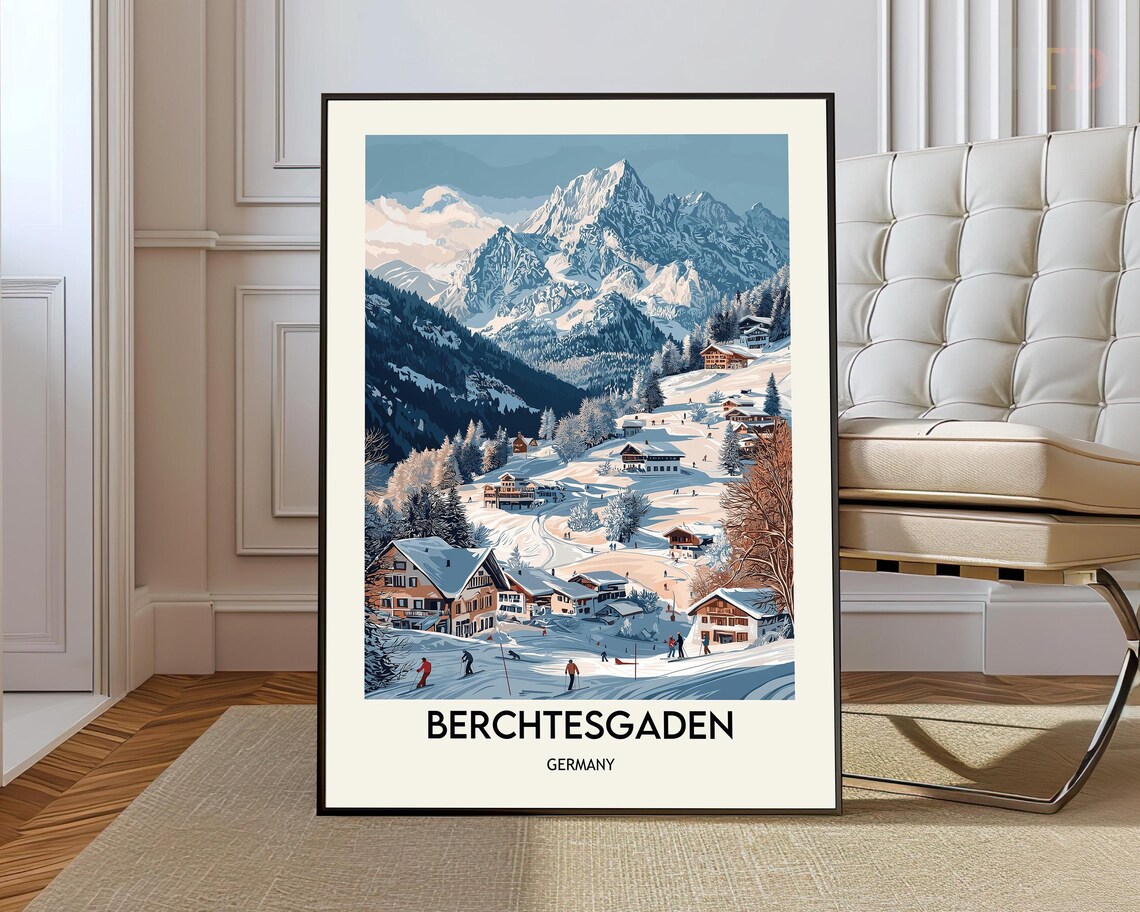 Berchtesgaden Ski Resort Wall Art Print