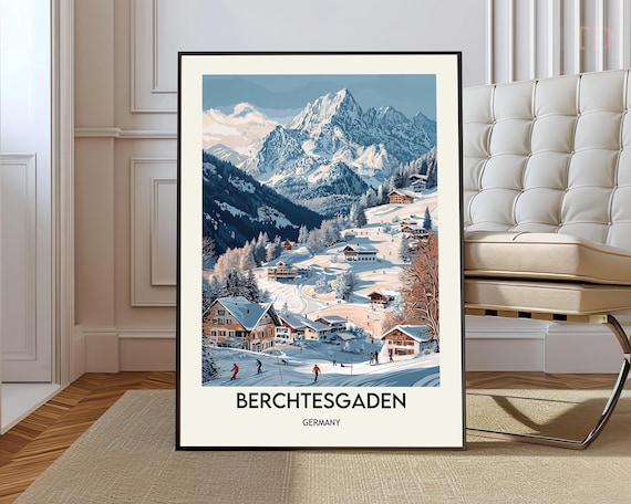 Berchtesgaden Ski Resort Wall Art Print
