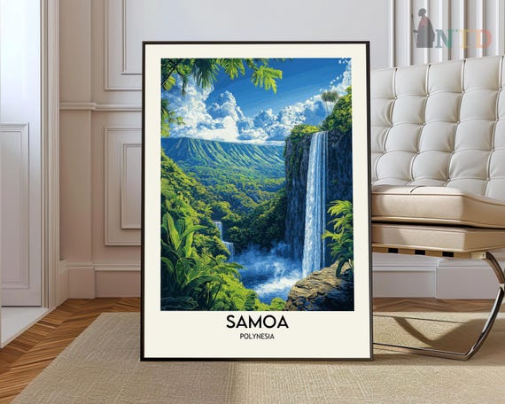 Samoa Print Art Poster Photo Painting Travel Wall Landscape