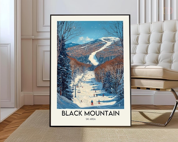 Black Mountain Ski Area Jackson NH Art Print
