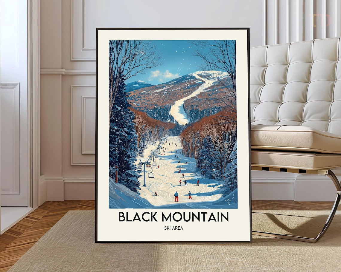 Black Mountain Ski Area Jackson NH Art Print