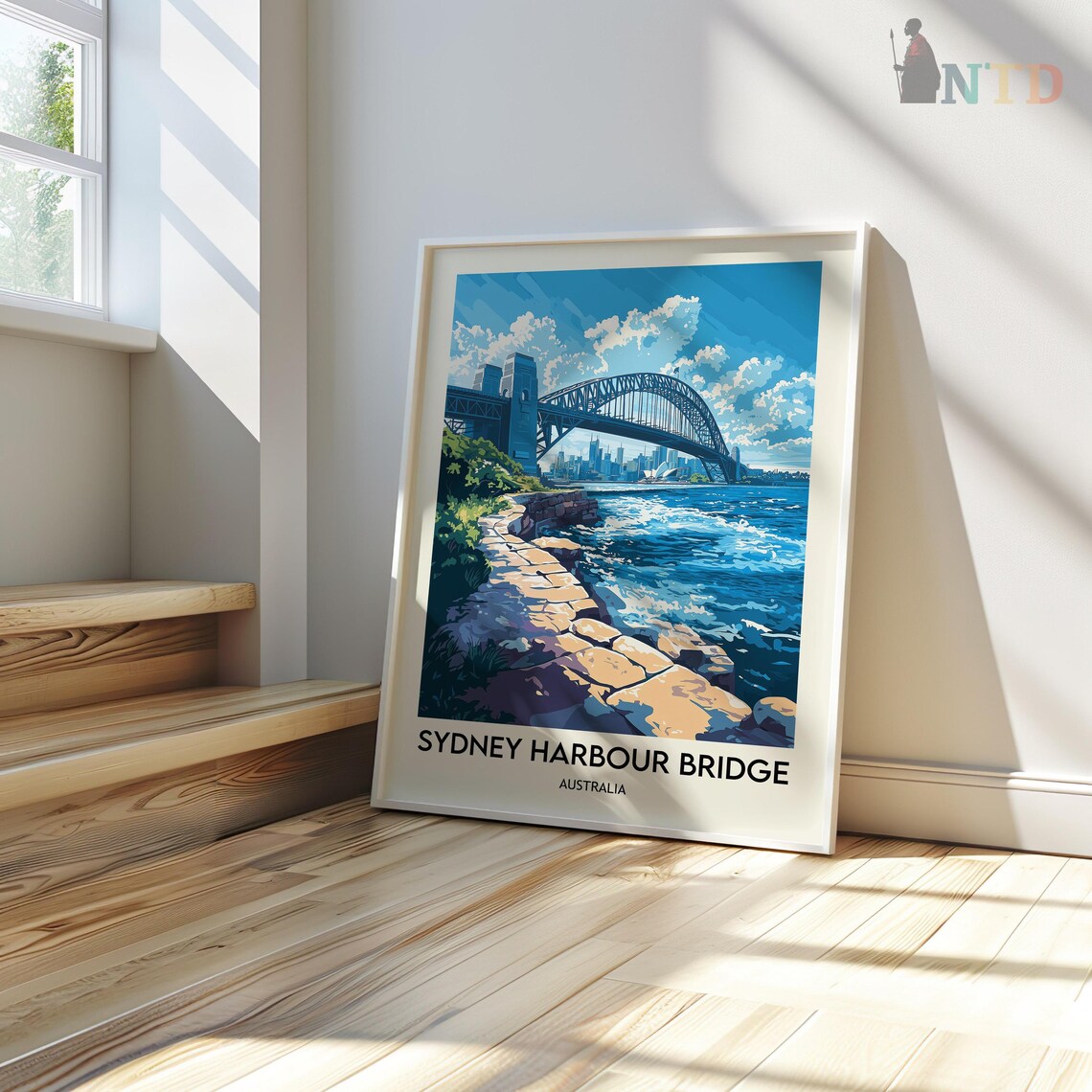 Sydney Harbour Bridge Travel Poster, Australia - Image 3
