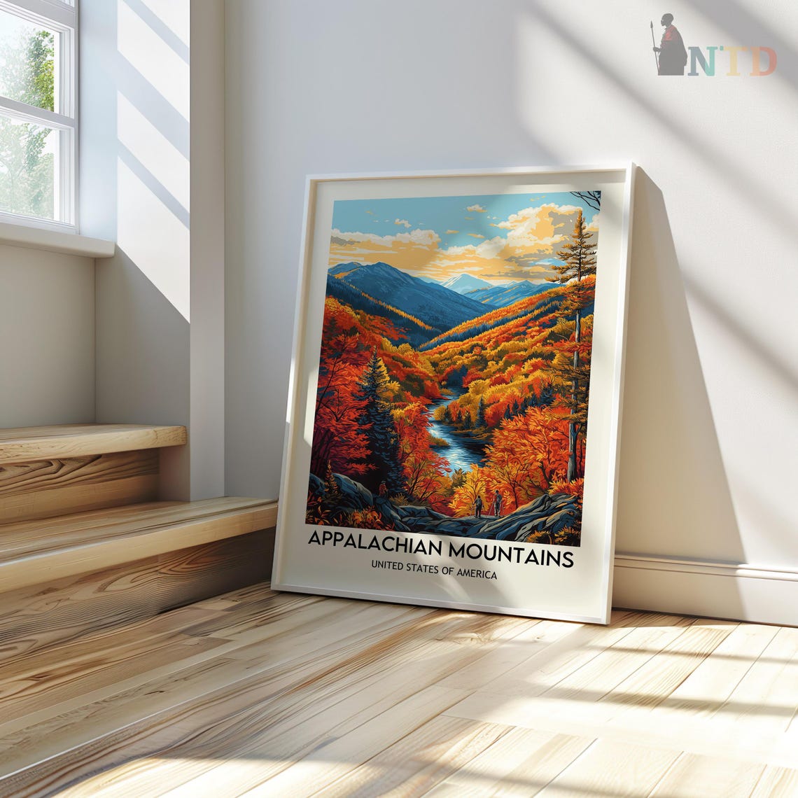 Appalachian Mountains Print Appalachian Print Appalachian Poster Appalachian Trail Appalachian Wall Art Appalachian Art Mountain Print - Image 3