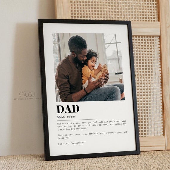 Dad Definition Poster, Fathers Day Gift