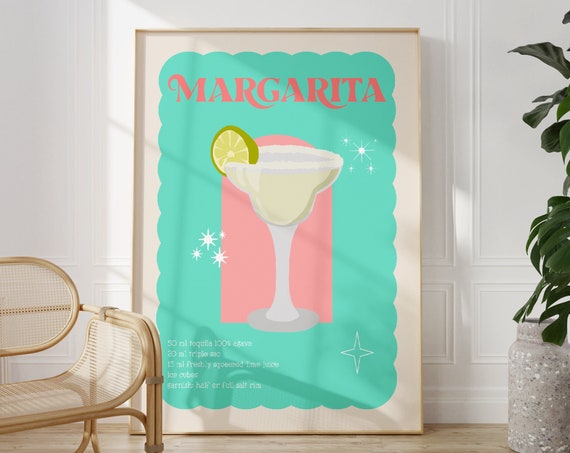 Margarita Cocktail Kitchen Wall Art Print
