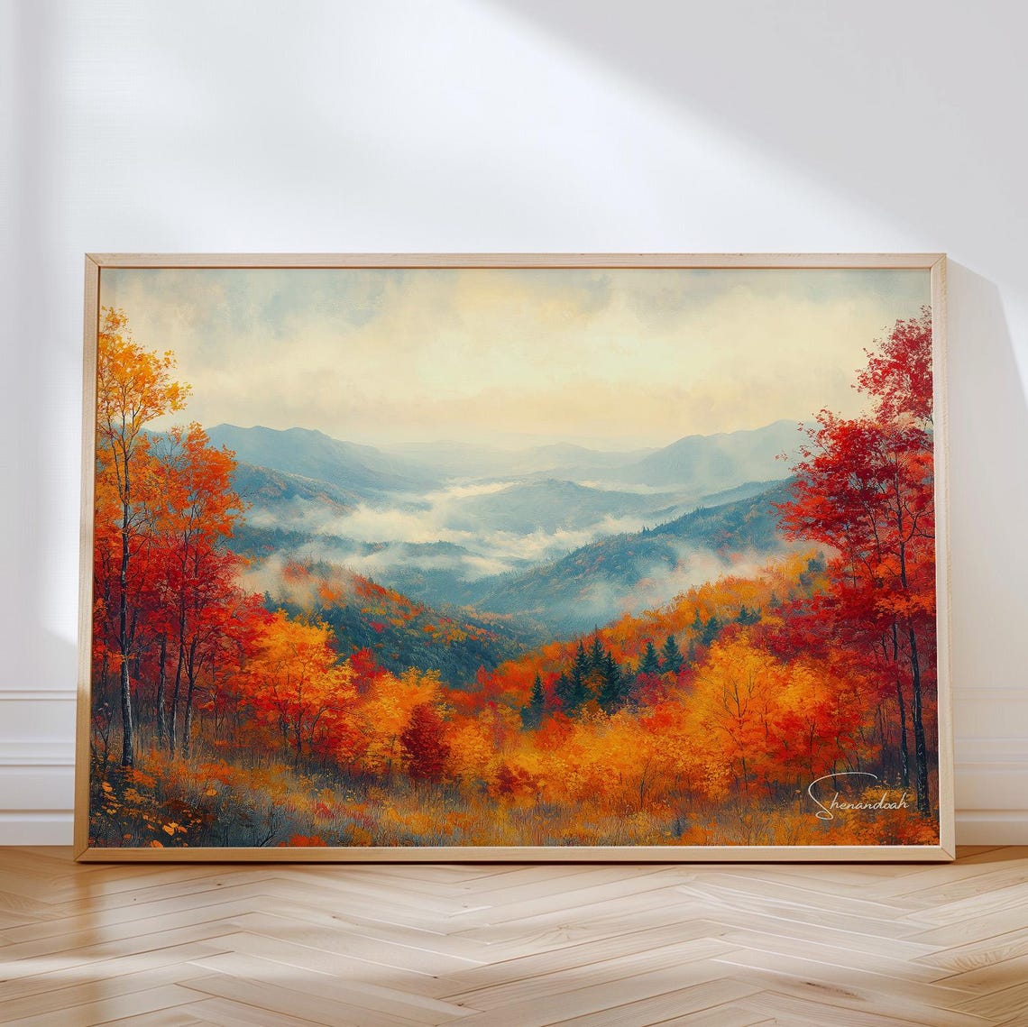 Shenandoah Autumn Valley Colorful Fall Foliage National Park Poster