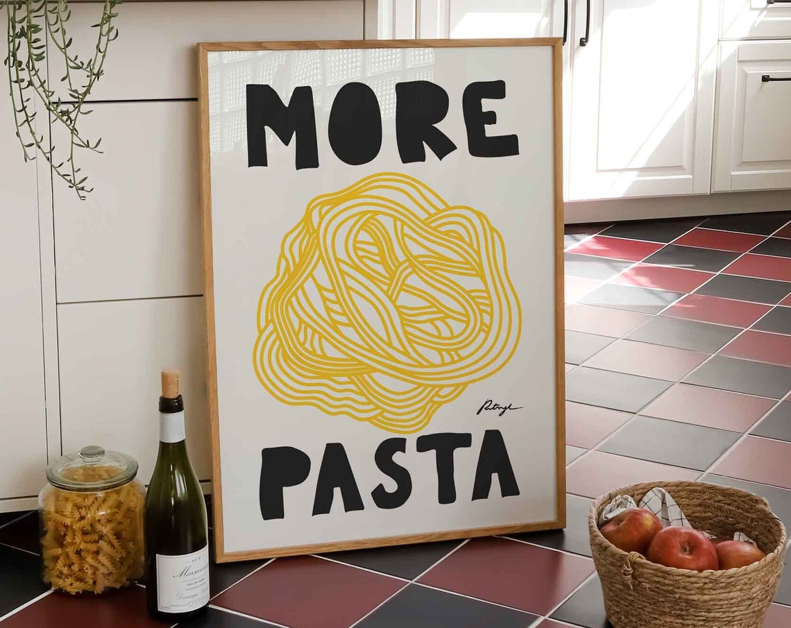 Spaghetti Food Lover Gift Poster Print