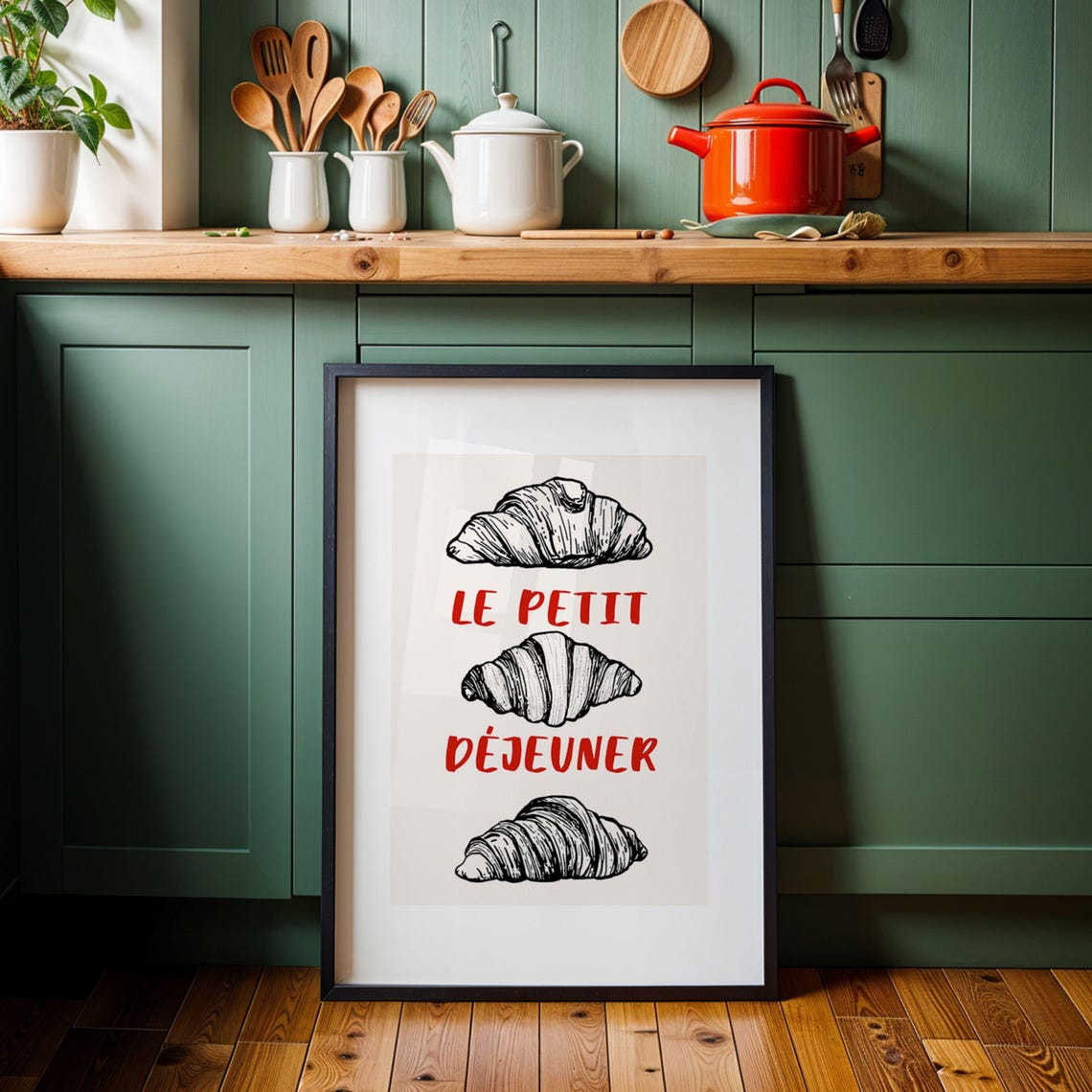 French Kitchen Breakfast, Bakery Decor Poster - Image 2