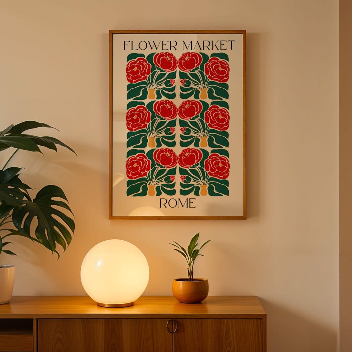 Rome Flower Market Art Print, Matisse Style - Image 2