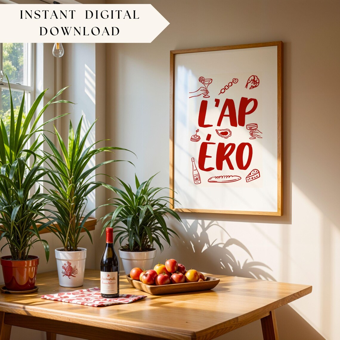 French Cocktail, L'Apéro Bar Decor Art Print