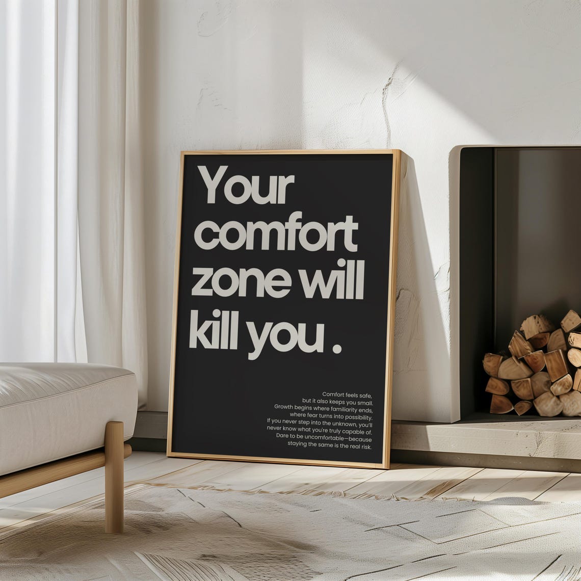 Your Comfort Zone Will Kill You Motivational Poster - Image 2