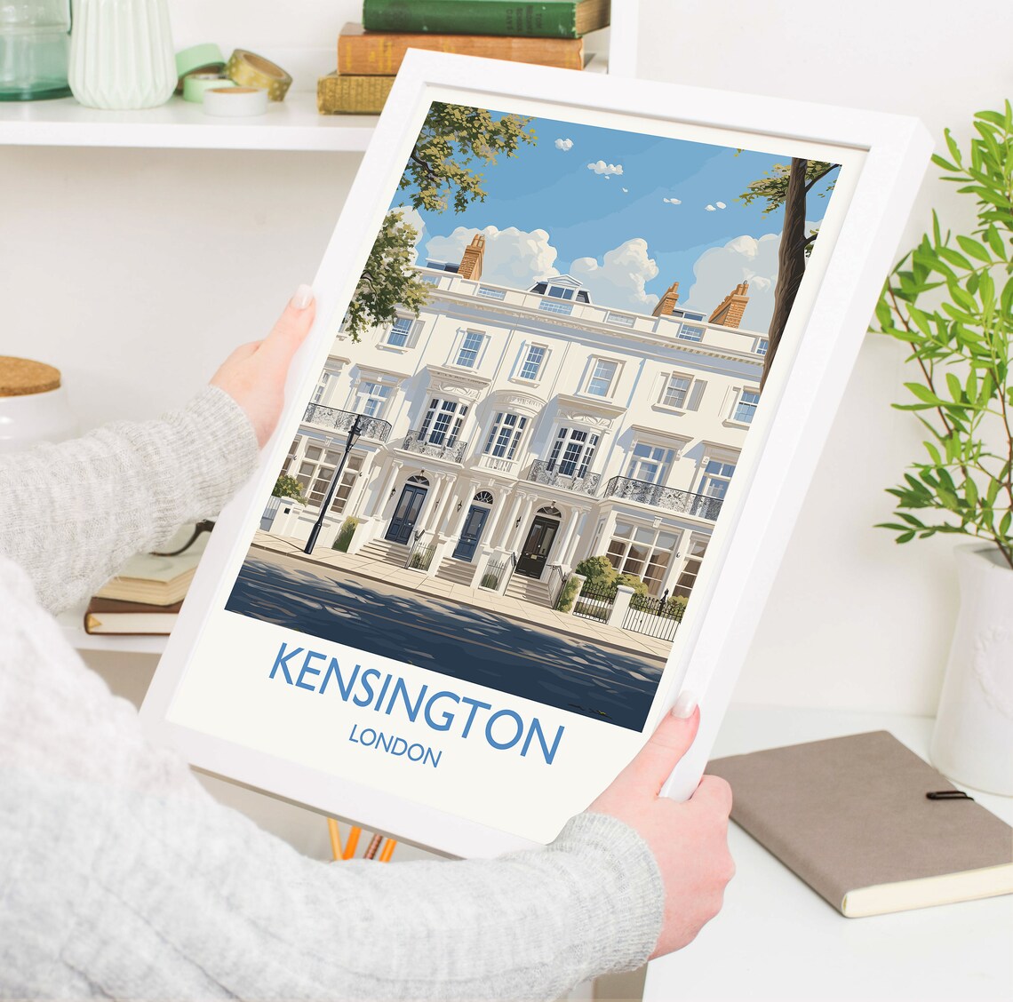 Kensington Travel Poster, London Wall Art Print - Image 5