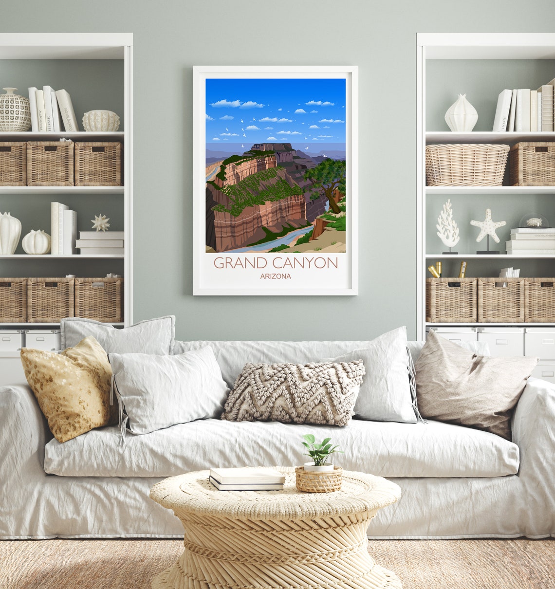 Grand Canyon Arizona Panoramic Desert Canyon View Travel Poster - Image 4
